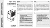 bürkert 6013 Betriebsanleitung