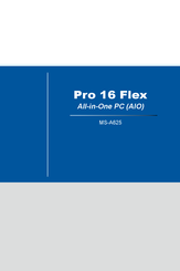 MSI Pro 16 Flex Bedienungsanleitung