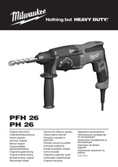 Milwaukee PH 26 Originalbetriebsanleitung