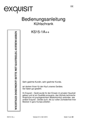 exquisit KS15-1A++ Bedienungsanleitung