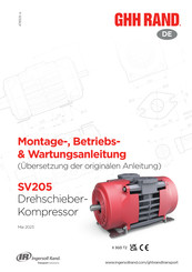 Ingersoll-Rand SV205 Montage-, Betriebs- & Wartungsanleitung