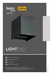 LightPro Ixion Small Bedienungsanleitung