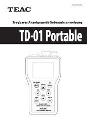 Teac TD-01 Portable Gebrauchsanweisung