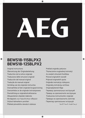 AEG BEWS18-125BLPX2 Übersetzung Der Originalanleitung