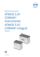 ATMOS S 61 CORIAN series Gebrauchsanweisung