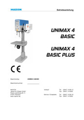 MAXION UNIMAX 4 BASIC PLUS Betriebsanleitung