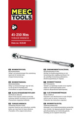 Meec tools 013149 Bedienungsanleitung