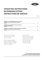 Bitzer VARIPACK FPW+61-4 Betriebsanleitung
