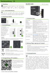 XLOCK 220 Betriebsanleitung