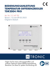 Htronic TDR2004 pro Bedienungsanleitung