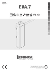 Beninca EVA 7 Bedienungsanleitung
