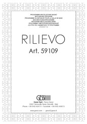 Gessi RILIEVO 59109 Montageanleitung