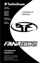 Rockford Fosgate FANATIC Q FNQ4401X Installation Und Betrieb