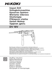 HIKOKI DV 18V Bedienungsanleitung