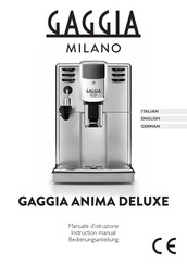 Gaggia Milano ANIMA DELUXE RI8761/18 Bedienungsanleitung