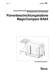 Gema MagicCompact BA04 Betriebsanleitung Und Ersatzteilliste