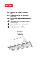 Franke ATMOS 1204 Bedienungsanleitung Und Installation