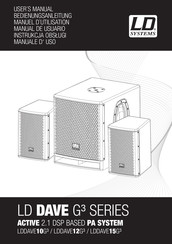 LD Systems LD DAVE G3-Serie Bedienungsanleitung