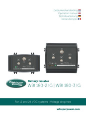 Whisper Power Battery Isolator WBI 180-3 IG Betriebsanleitung
