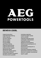 AEG BEWS18-230BL-0 Originalbetriebsanleitung