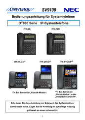 NEC DT900 Serie Bedienungsanleitung