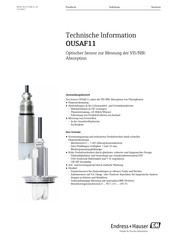 Endress+Hauser OUSAF11 Technische Information