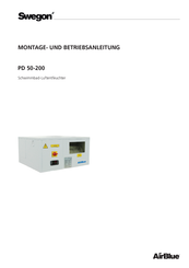 Swegon PD 75 Montage- Und Betriebsanleitung