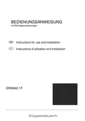 Küppersbusch EKI6642.1F Bedienungsanweisung Mit Montageanweisungen