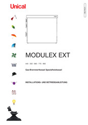 Unical MODULEX EXT 550 Installation Und Betriebsanleitung