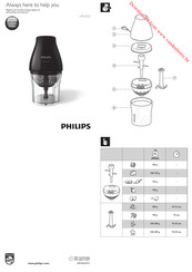 Philips Viva Collection OnionChef HR2505/90 Bedienungsanleitung