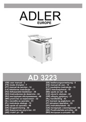 Adler europe AD 3223 Bedienungsanweisung