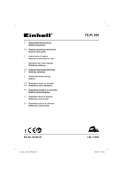 EINHELL TE-PL 850 Originalbetriebsanleitung
