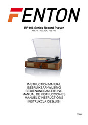Fenton RP106 Serie Bedienungsanleitung