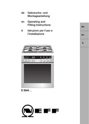 NEFF E 3544 Serie Gebrauchs- Und Montageanleitung