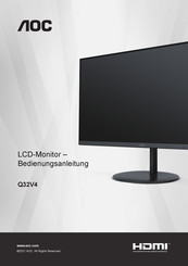 AOC Q32V4 Bedienungsanleitung