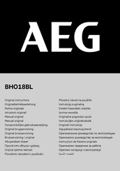 AEG BHO18BL Originalbetriebsanleitung