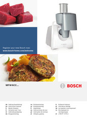 Bosch MFW 6CC serie Gebrauchsanleitung