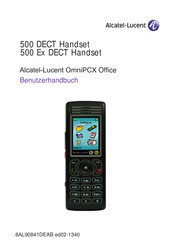 Alcatel-Lucent 500 Ex DECT Handset Benutzerhandbuch