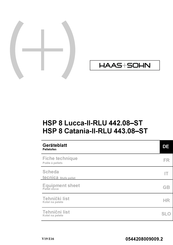 HAAS + SOHN HSP 8 Catania-II-RLU 443.08-ST Geräteblatt