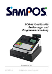 sampos ECR-1810 Bedienungs- Und Programmieranleitung