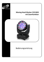Etec Moving Head Washer Z19 MK3 Bedienungsanleitung