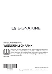 LG SIGNATURE LSR200W Bedienungsanleitung