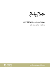 thomann Harley Benton HBV 870BK Bedienungsanleitung
