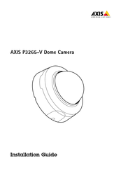 Axis P3265-V Installationsanleitung