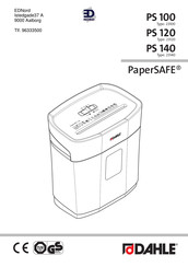 Dahle PaperSAFE PS 120 Original-Gebrauchsanleitung