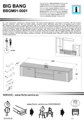 Forte BIG BANG BBGM01-0001 Montageanleitung