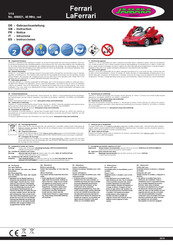 Jamara Ferrari LaFerrari Gebrauchsanleitung