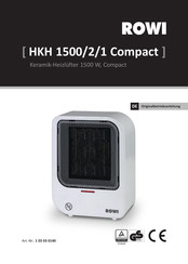 Rowi HKH 1500/2/1 Compact Originalbetriebsanleitung
