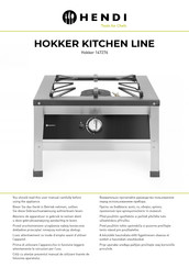 Hendi HOKKER KITCHEN LINE 147276 Gebrauchsanweisung