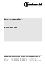 Bauknecht KGIP 2880 A++ Gebrauchsanweisung
